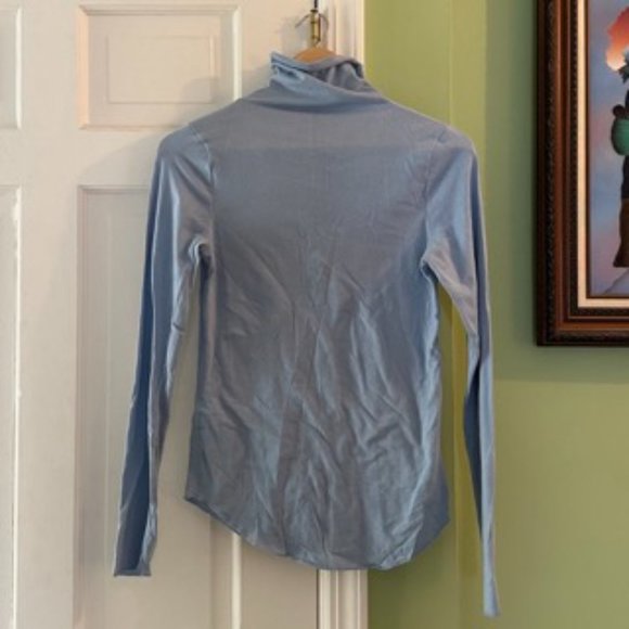 Gap Lightweight Turtleneck T-Shirt in Ice Blue - Picture 3 of 4